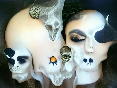 Moonlit Skull: A Witchcraft Image