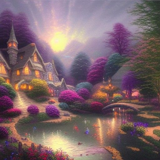 Ethereal Fantasy Art Under Moonlight