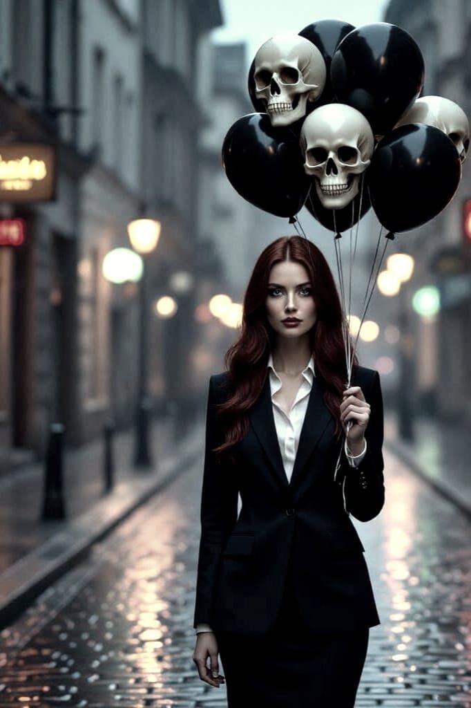 Gothic Balloon Bouquet