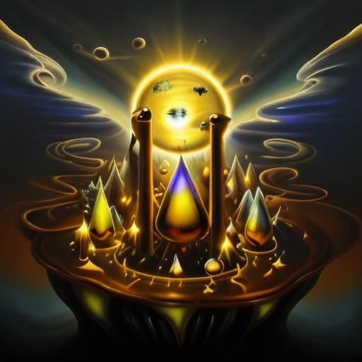 Mystical Figure in Starry Universe, Digital Art