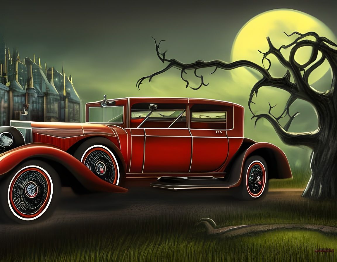 Vampire Lord Drives Cadillac V-16