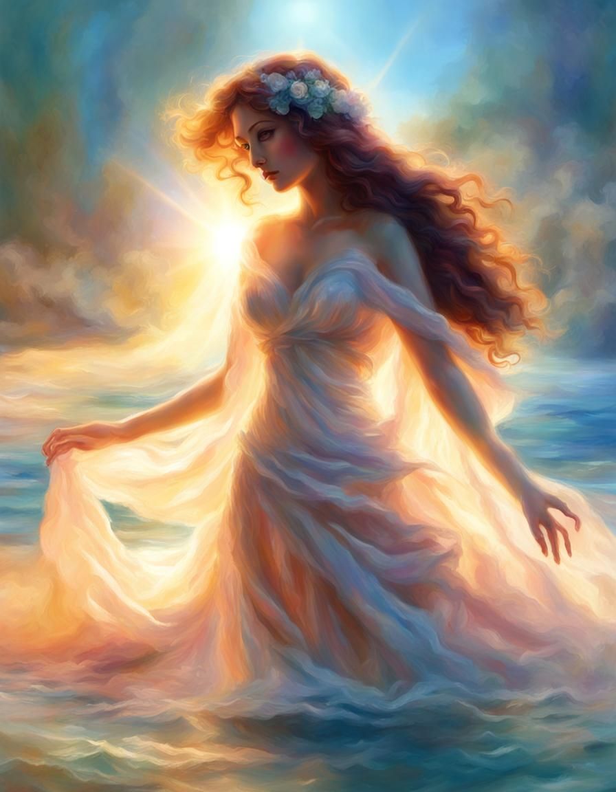Aphrodite in Sunlight: AI Generated Art