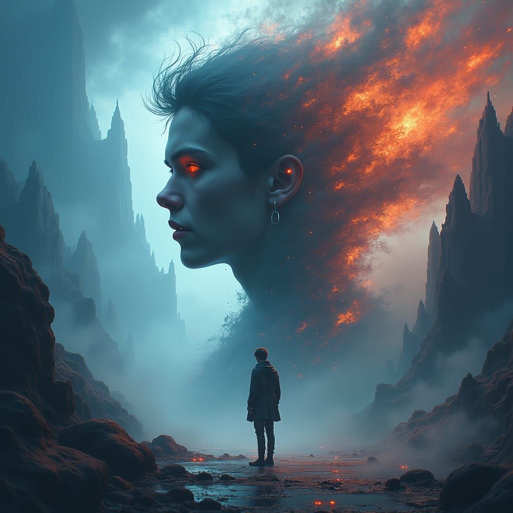 Fractured Individual in Mystical Realm: A Kaleidoscope of Em...