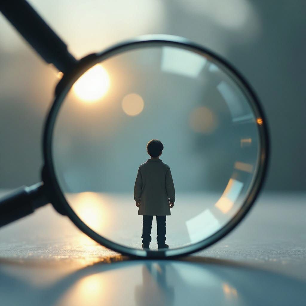 Miniature Human Under Glass: A Sci-Fi Discovery