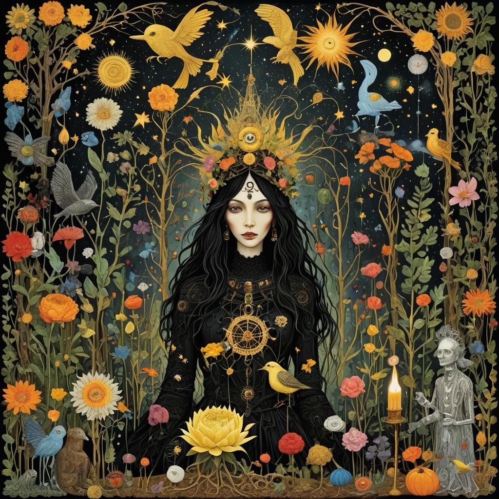 Surreal Collage Portrait in Hyperrealistic Style