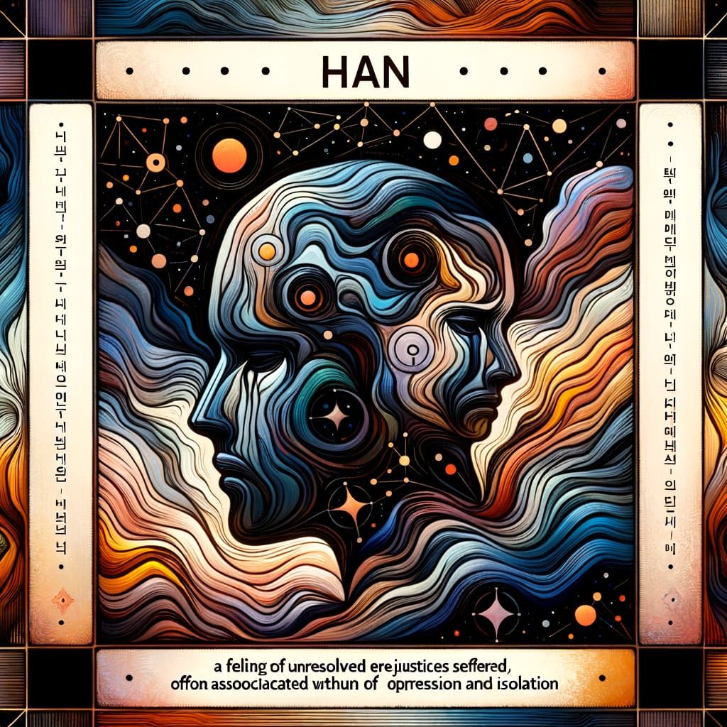 Abstract Representation of Unresolved Resentment and Oppress...