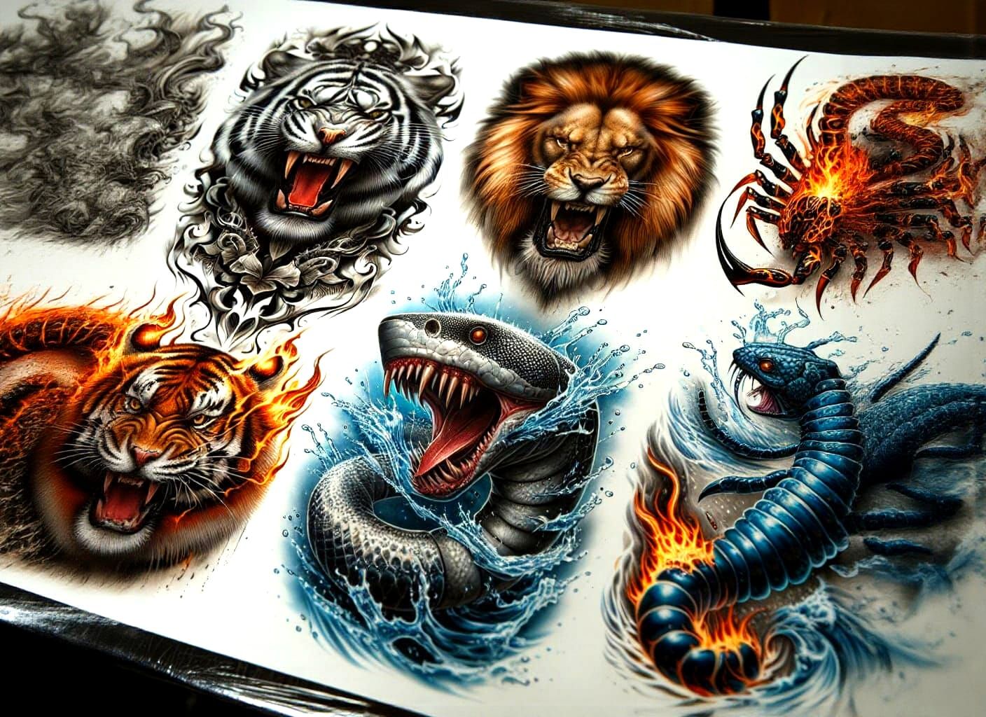 Fierce Animal Tattoos