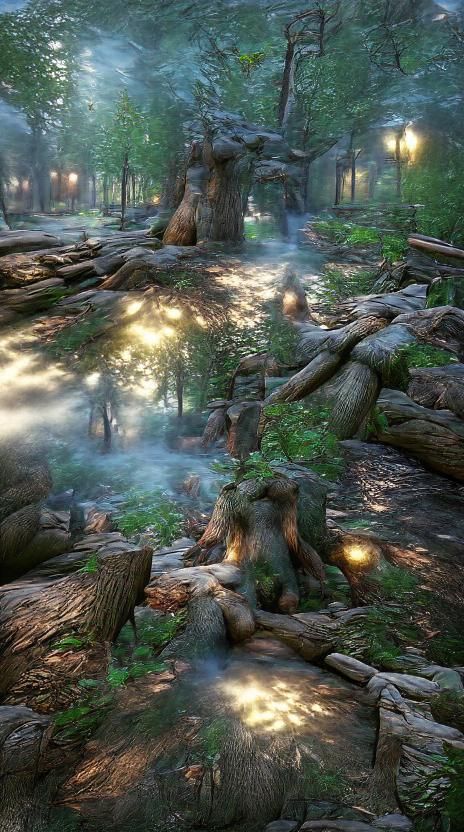 Lush Green Forest Landscape