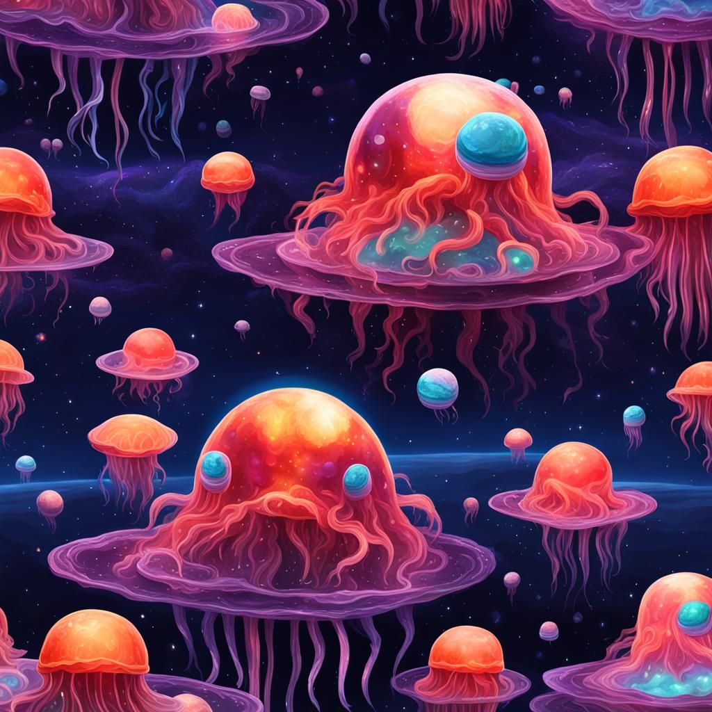 Jellyfish Planet: A Surreal Space Encounter