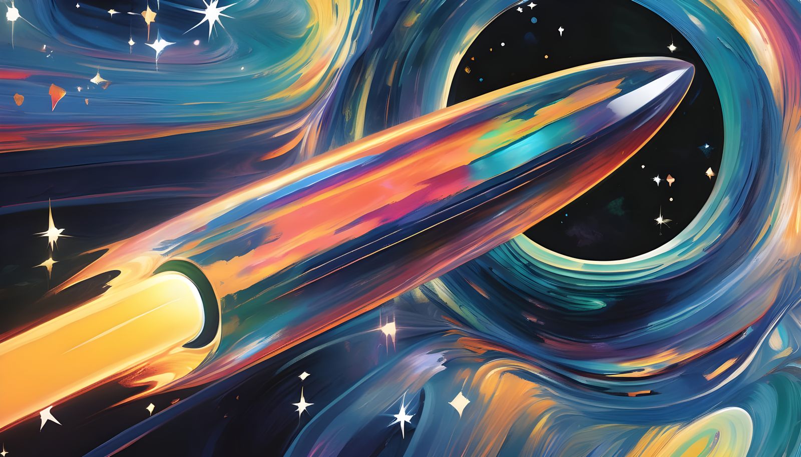 Stunning Iridescent Metropolis in Full Color