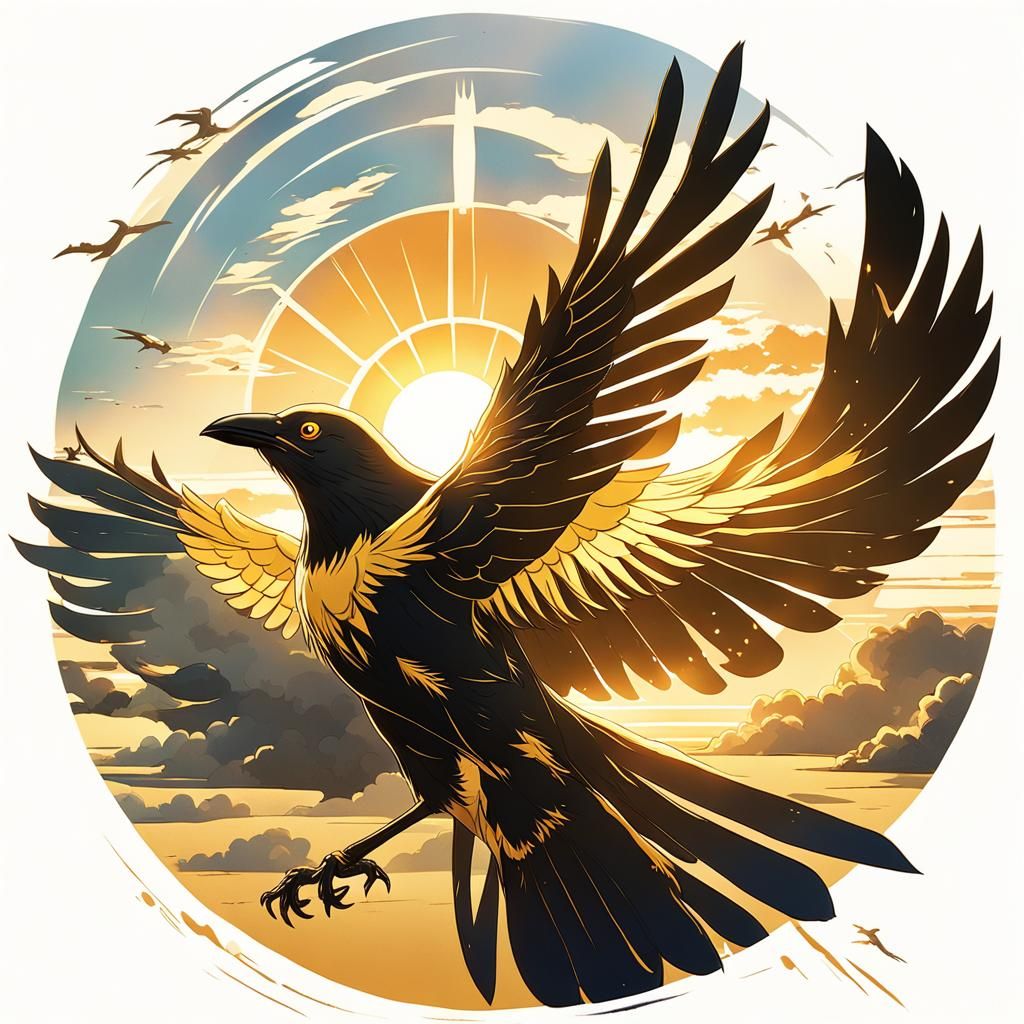 Golden Crow Soaring: Anime Key Visual