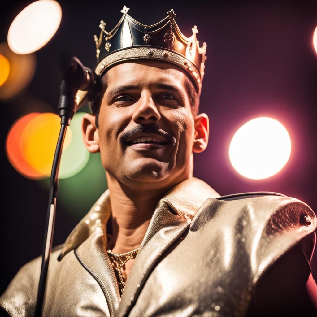 Freddie Mercury Portrait as Professional Photo