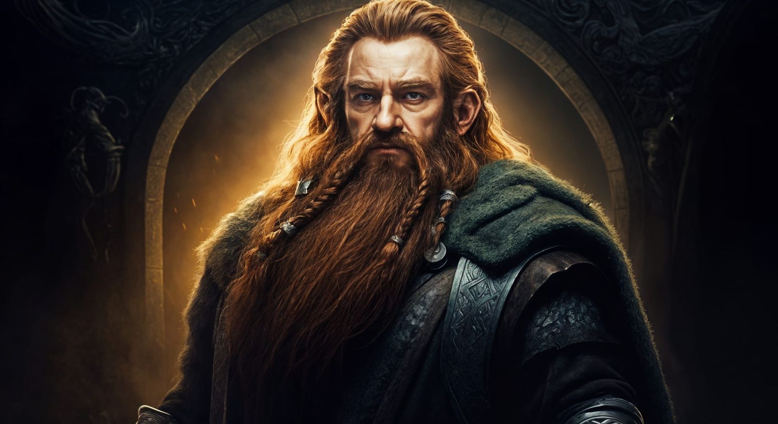 Gimli Portrait in a Fantasy Landscape