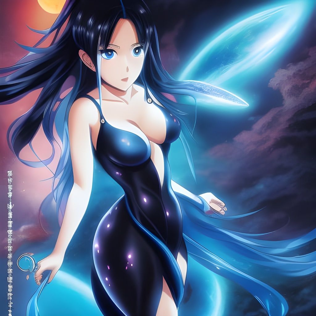 Blue Goo Lamia in Anime Key Visual Style