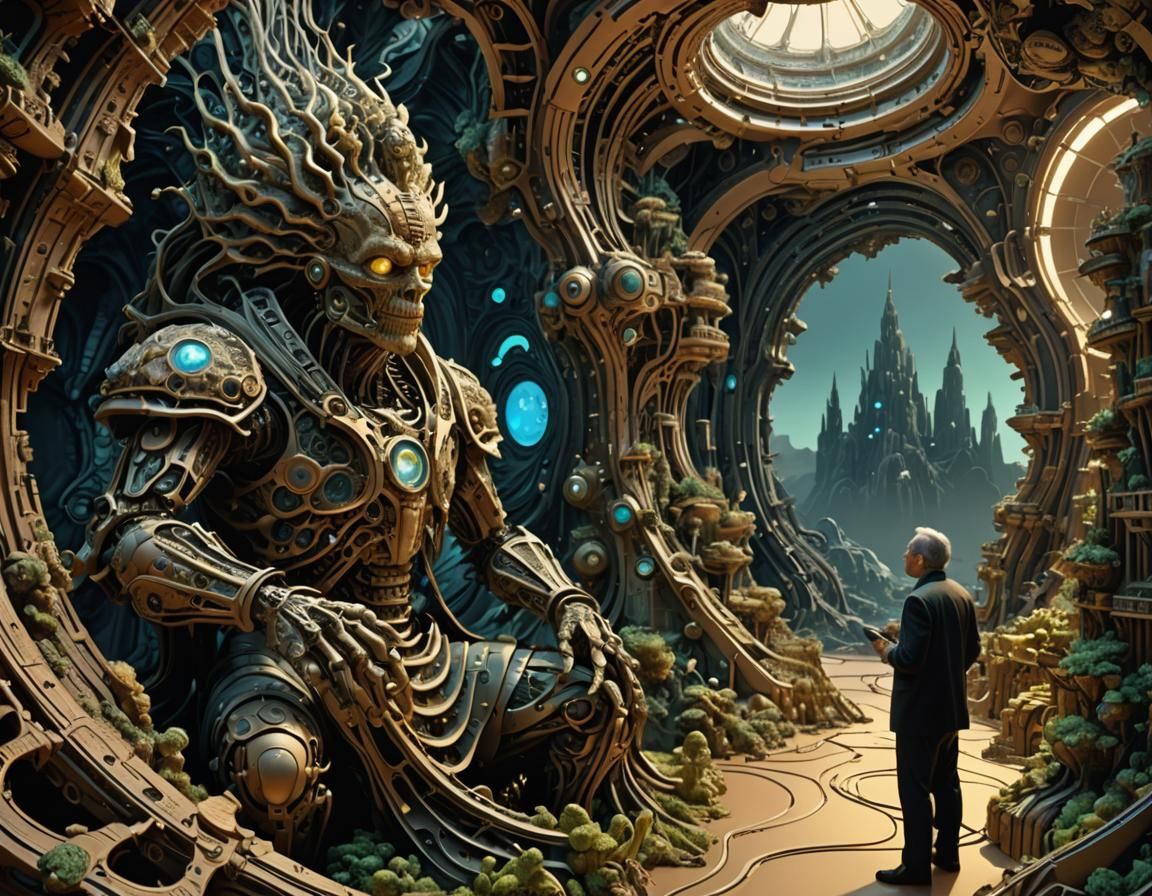 Cybernetic Being Negotiating with Human Ambassador