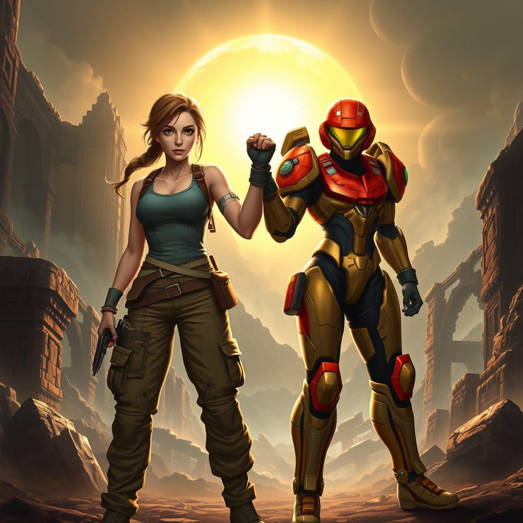 Iconic Female Action Heroes Unite in a Symbol of Solidarity