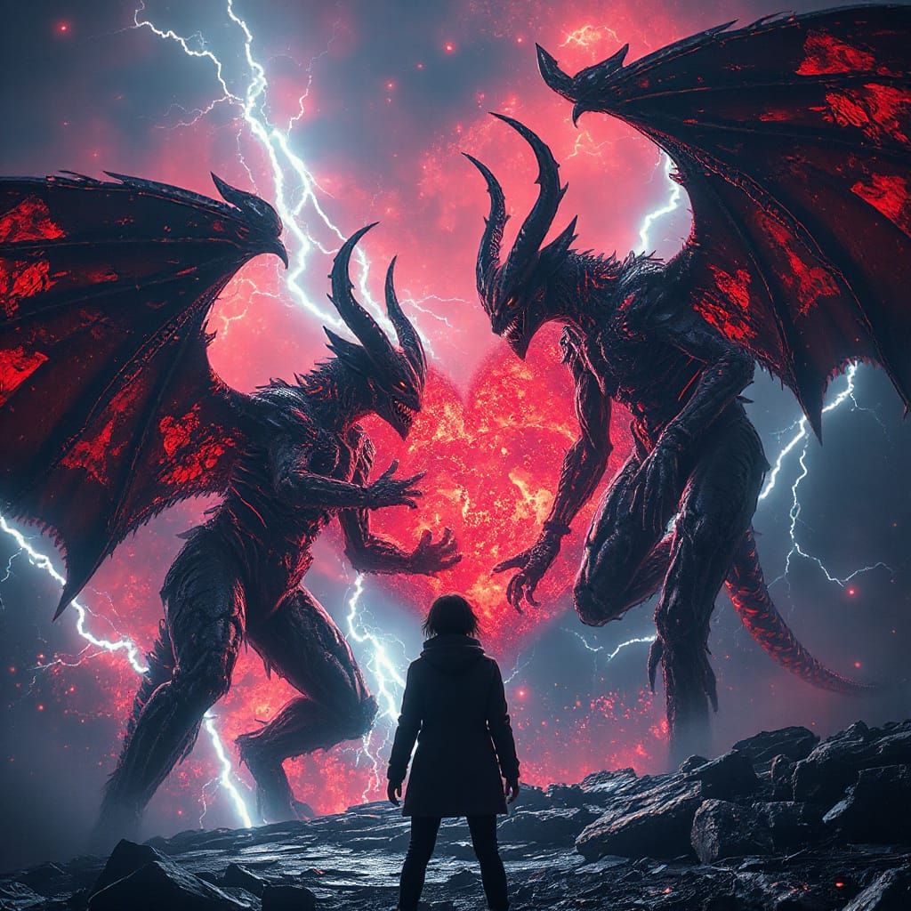 Epic Cinematic Electric Demons in Love