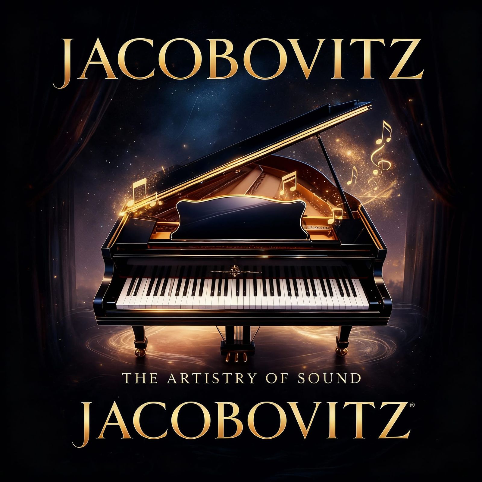 AI Generated Image: Pianist's View of an Empty Piano