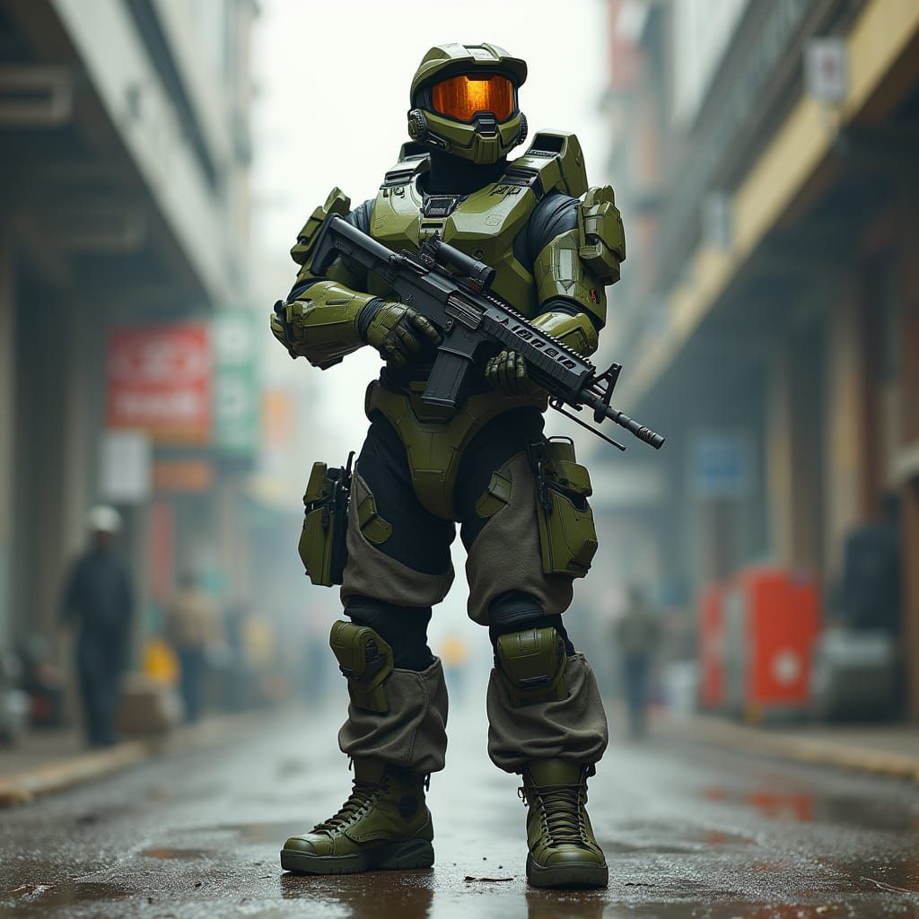 Master Chief in Baggy Jeans, Urban Heroism