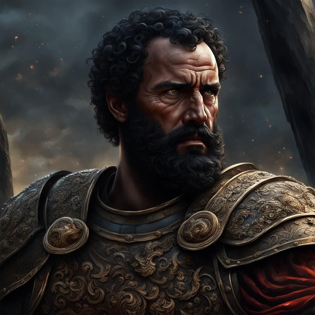 Hannibal at Cannae: Dark Fantasy Concept Art