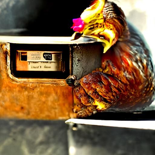 Rotisserie chicken in the mailbox