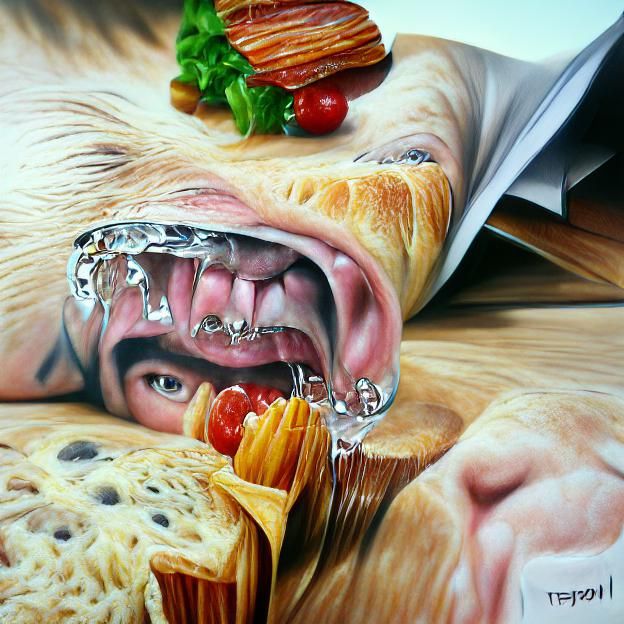 Hyperrealistic Interpretation of Hunger