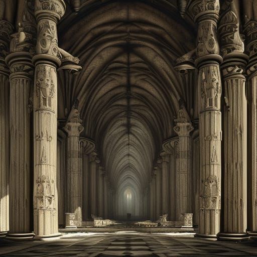 Gothic temple devoted to The goddess Hecate