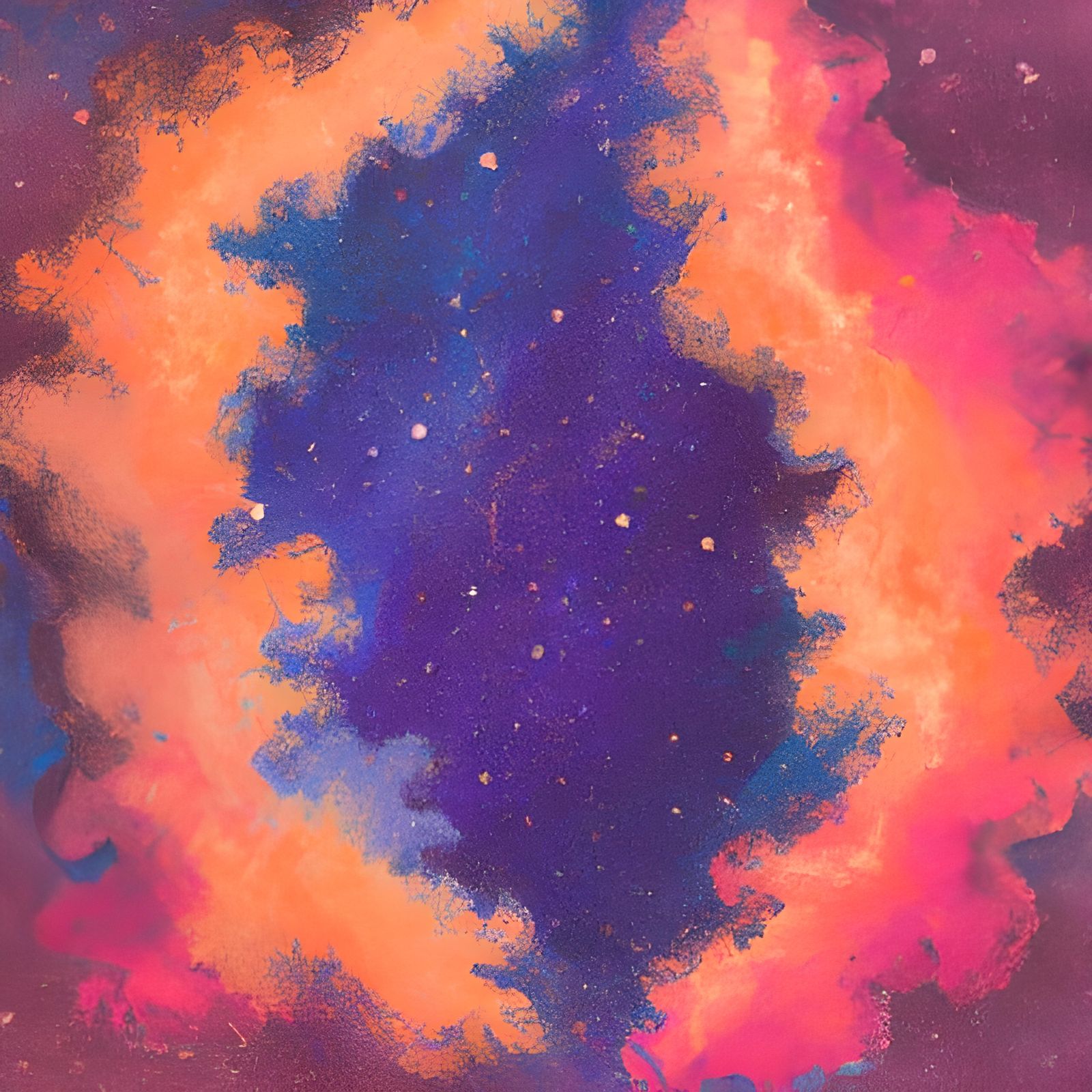 Boho Cosmic Nebula Poster Art