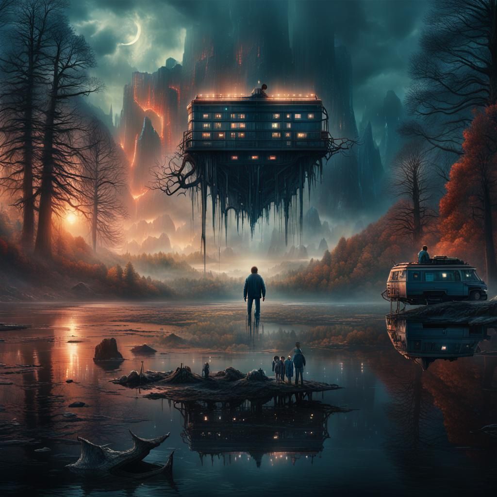 The Upside Down: Dramatic Digital Matte Painting