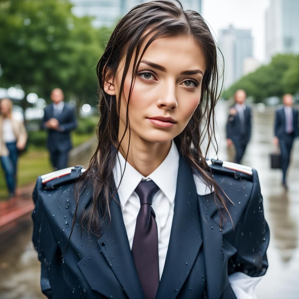 Uniform in the rain