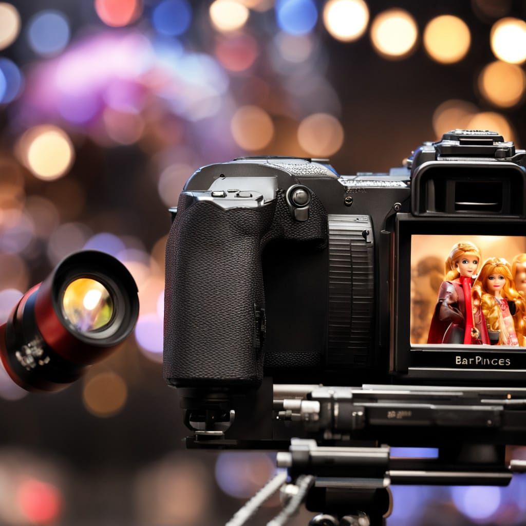 Barbie in a Dreamlike Cinema Setting