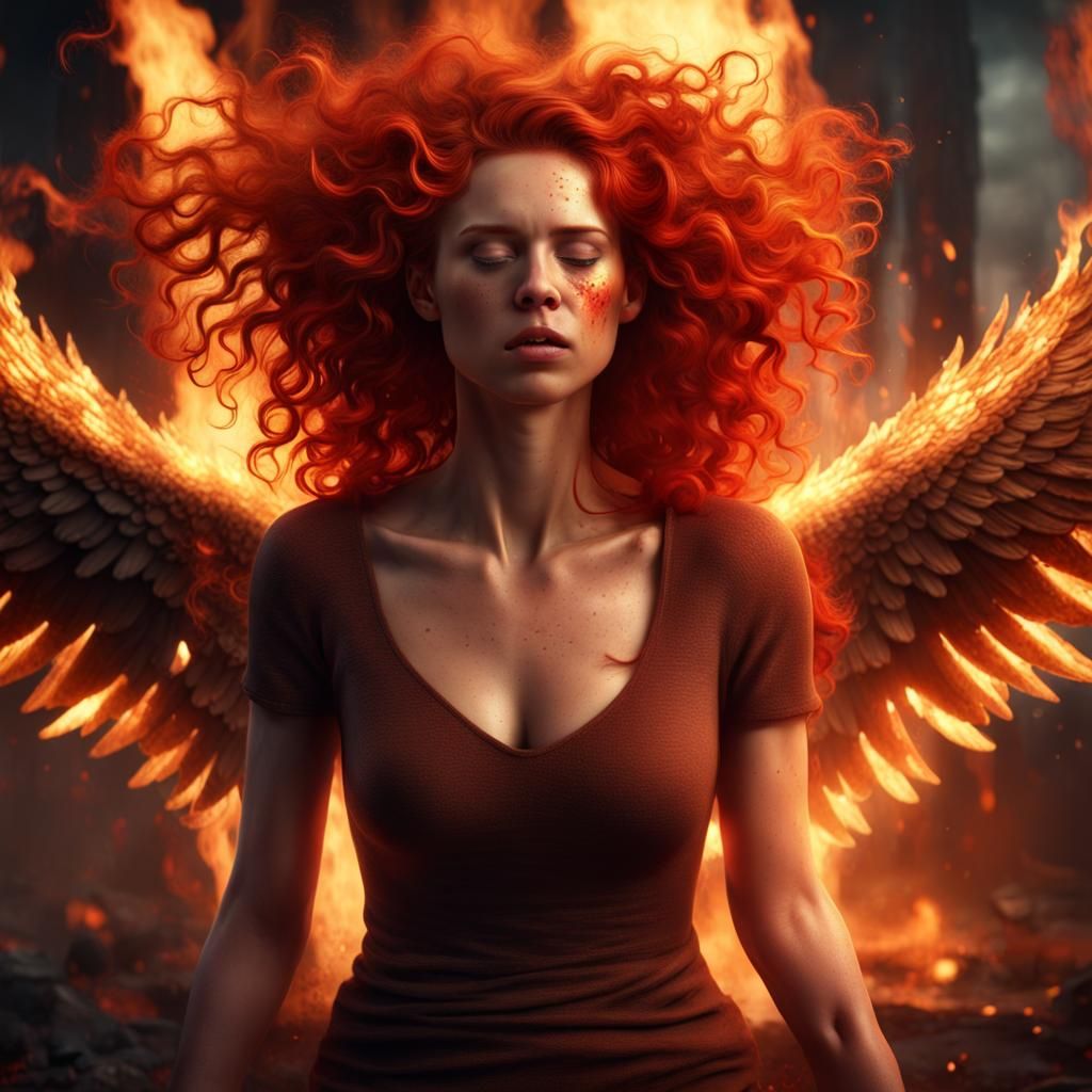 Fiery Redhead: A Fantasy Concept Art