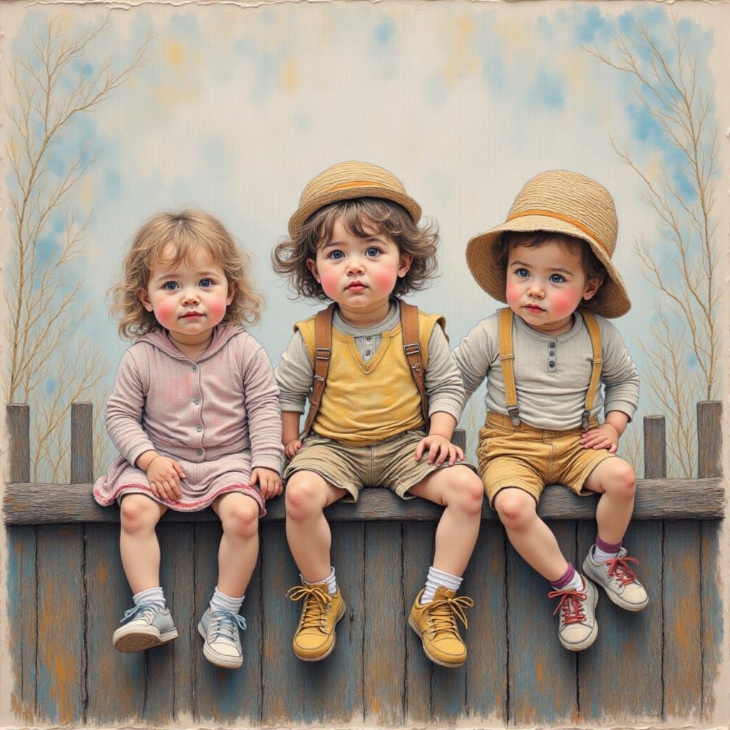 three little toddlers