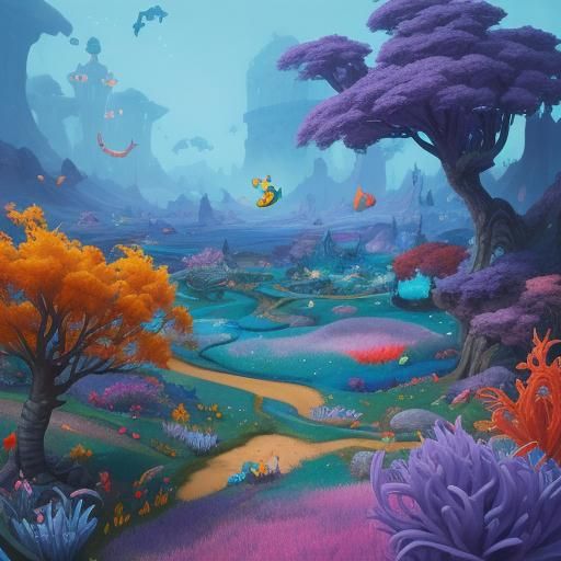 Surreal Talking Cat in Dreamlike Tatar Landscape