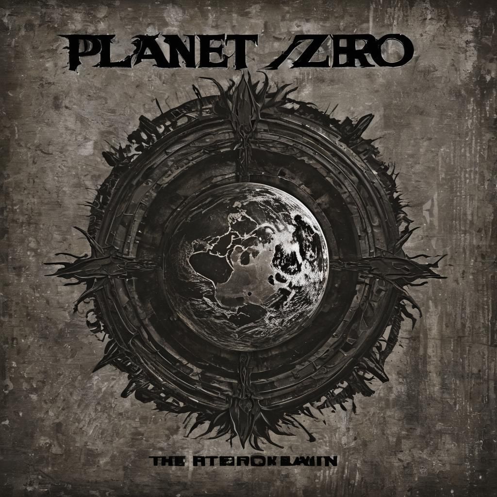 Dystopian Album Cover Art for Planet Zero