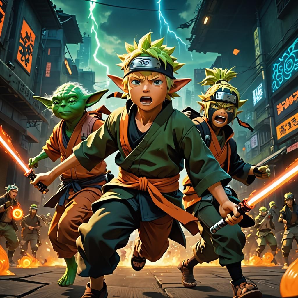 Anime RPG Characters: Master Yoda and Padawan Naruto 2.0