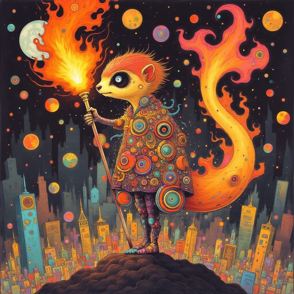 Fiery Meerkat Chaos Elemental