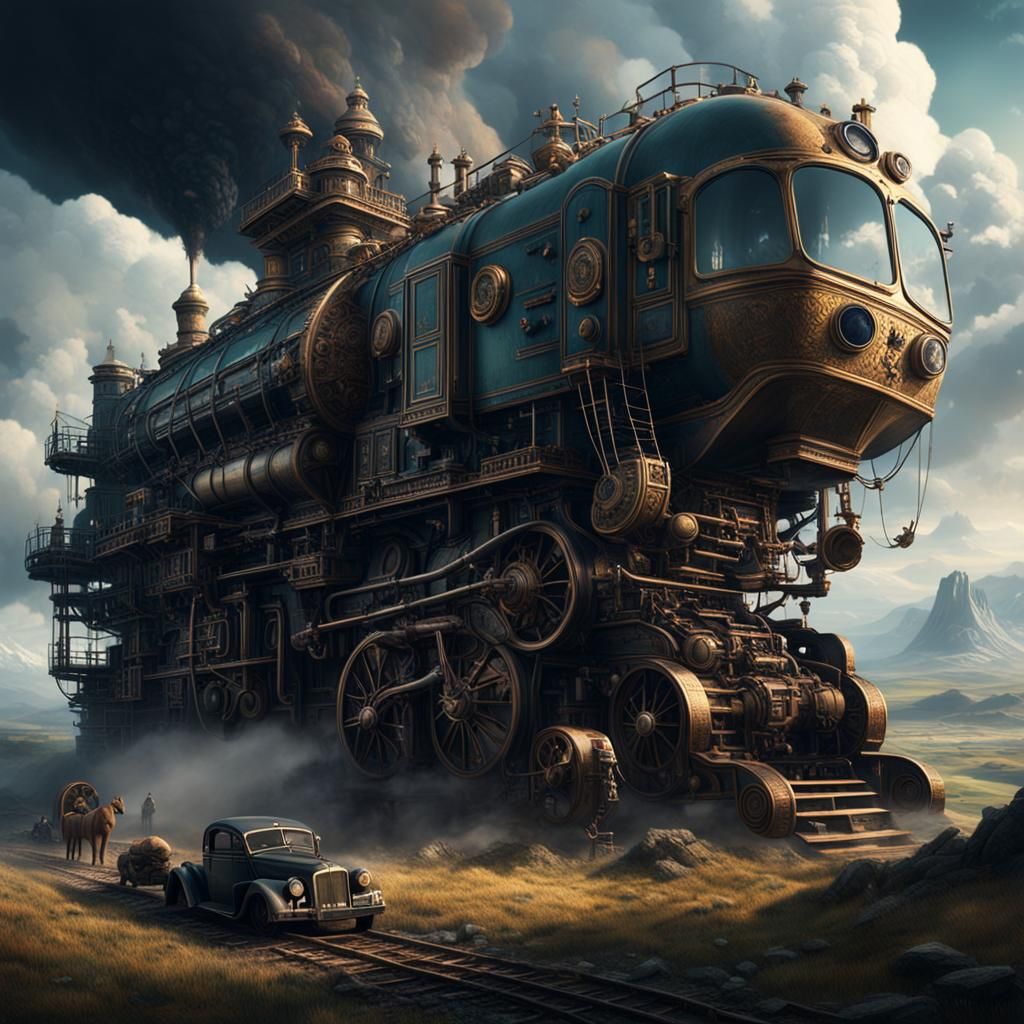 Epic Dream Collecting Engine: Digital Matte Painting