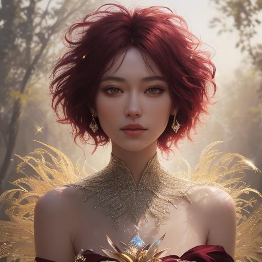Ethereal Gift of Life in Shining Mosaic Concept Art