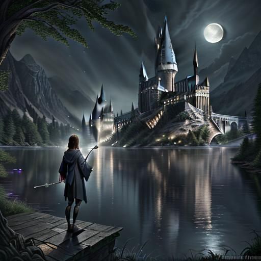 Epic Harry Potter Battle at Hogwarts Lake