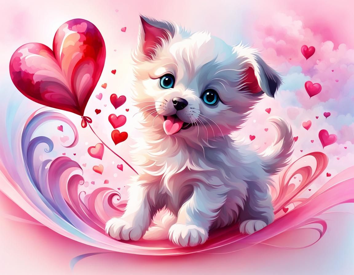 Valentine's puppy
