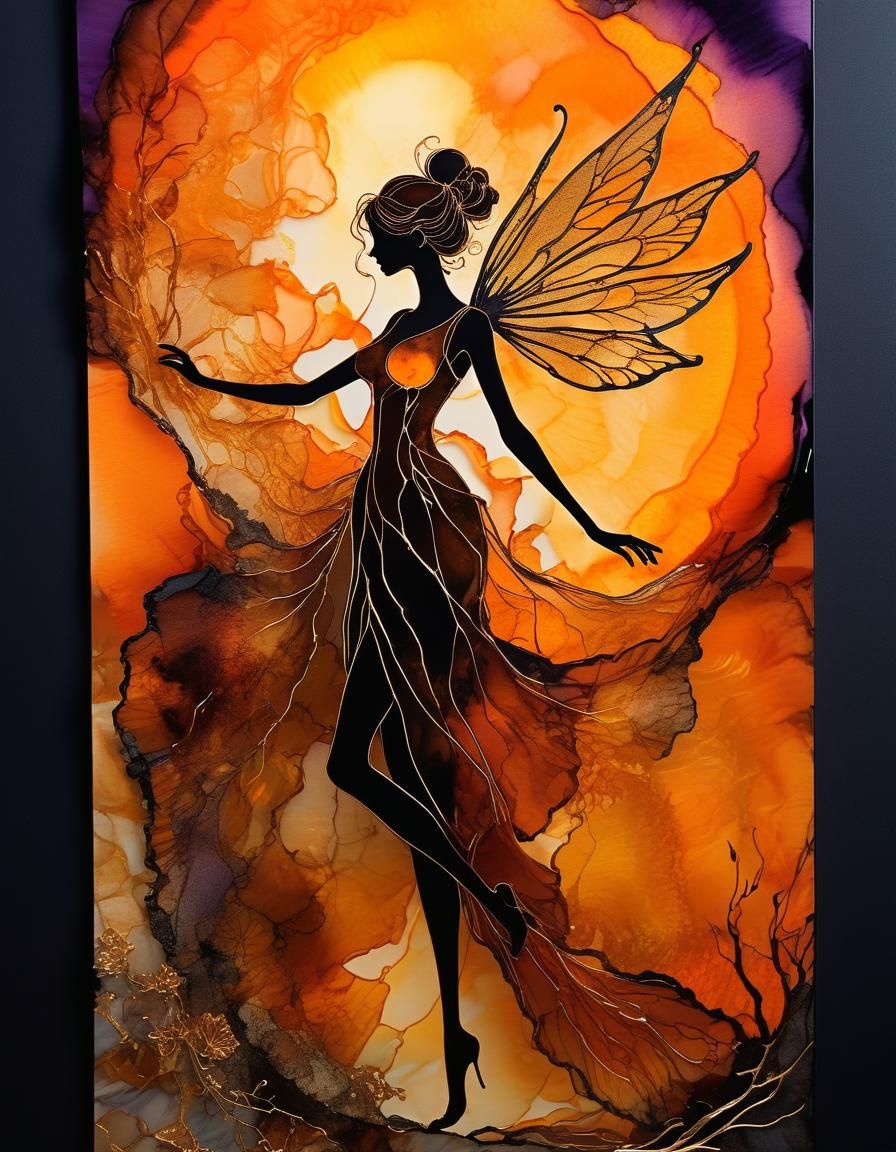 Silhouette Art: Divine Extravaganza in Dark Hues