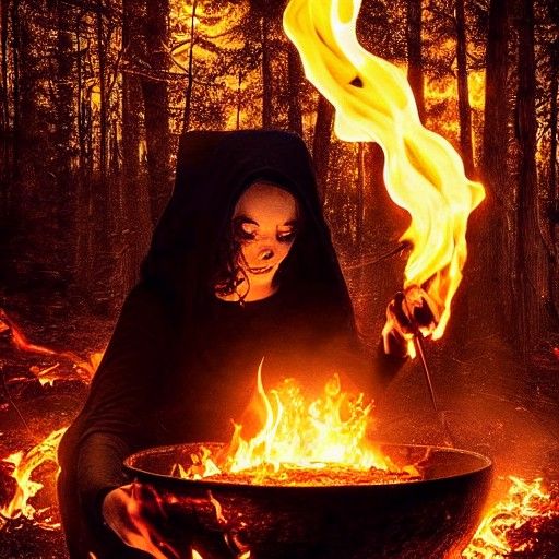 Witch's Brew: A Sinister Macro Photograph