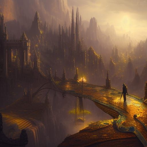 Entrepreneur: Detailed Matte Painting in Deep Color