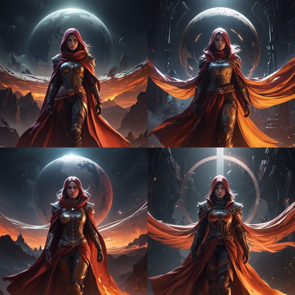 The Destiny 2 Traveler Behind a Mystical Woman in a Vibrant ...