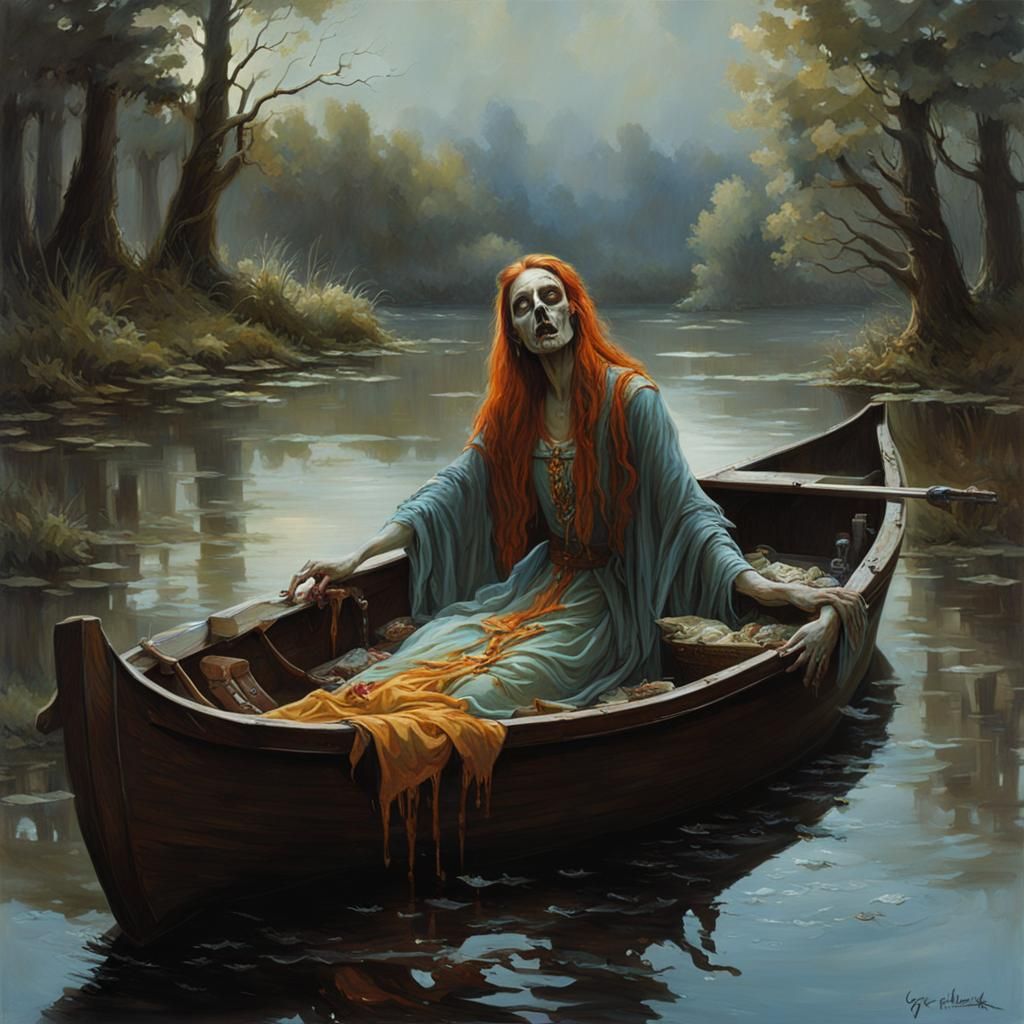 Lady of Shalott Zombie Rising, Sinister Art