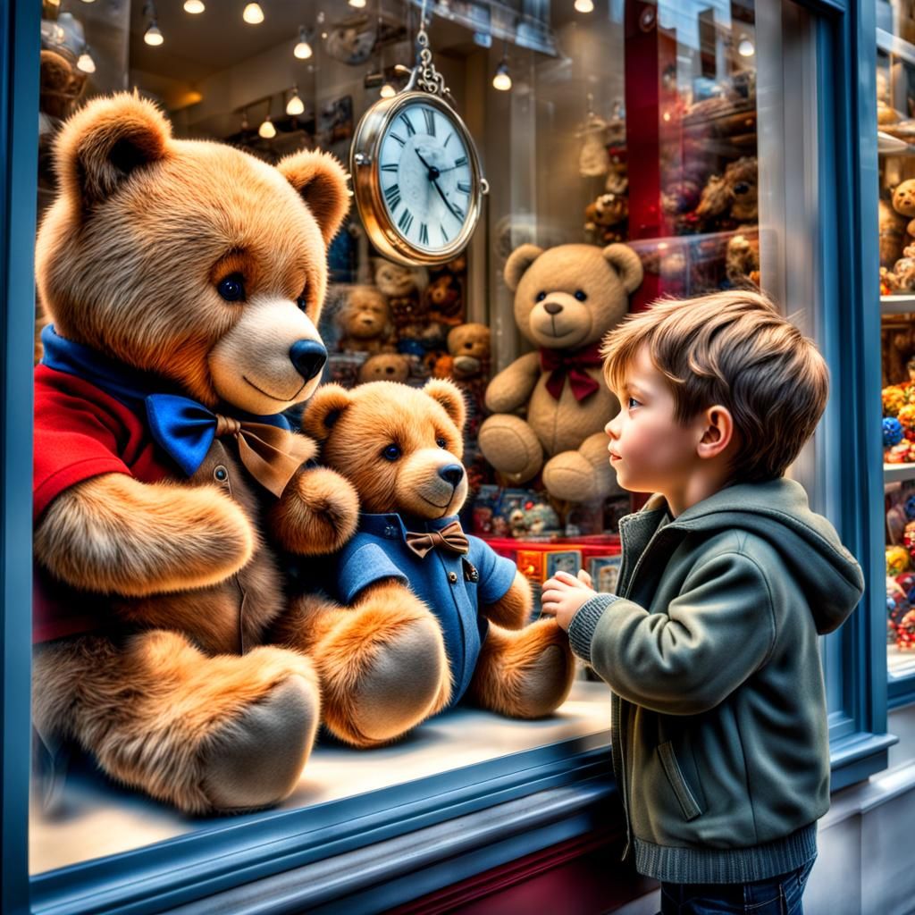 THE BOY AND THE TEDDY BEAR