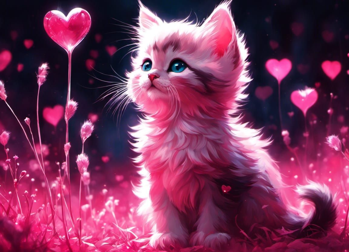 Chibi Kitten as Queen of Hearts