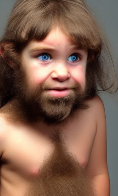 Young Caveman Portrait: Face of the Past