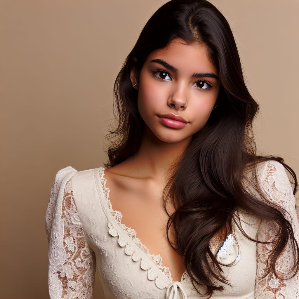 Radiant Atheist Woman in Modest Attire